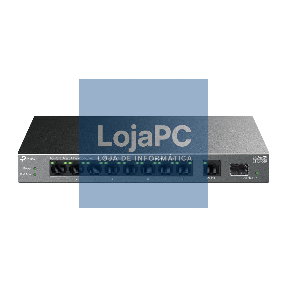 TP-LINK 10-Port Gigabit Desktop Switch with 8-Port PoE+