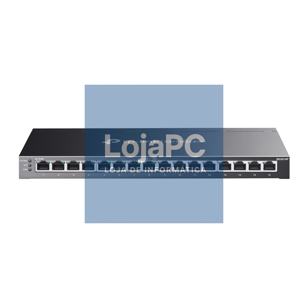 TP-LINK JetStream 16-Port Gigabit Smart Switch With 8-Port PoE+
