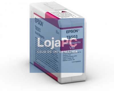 EPSON Singlepack Vivid Magenta T85030N UltraChrome HD ink 80ml