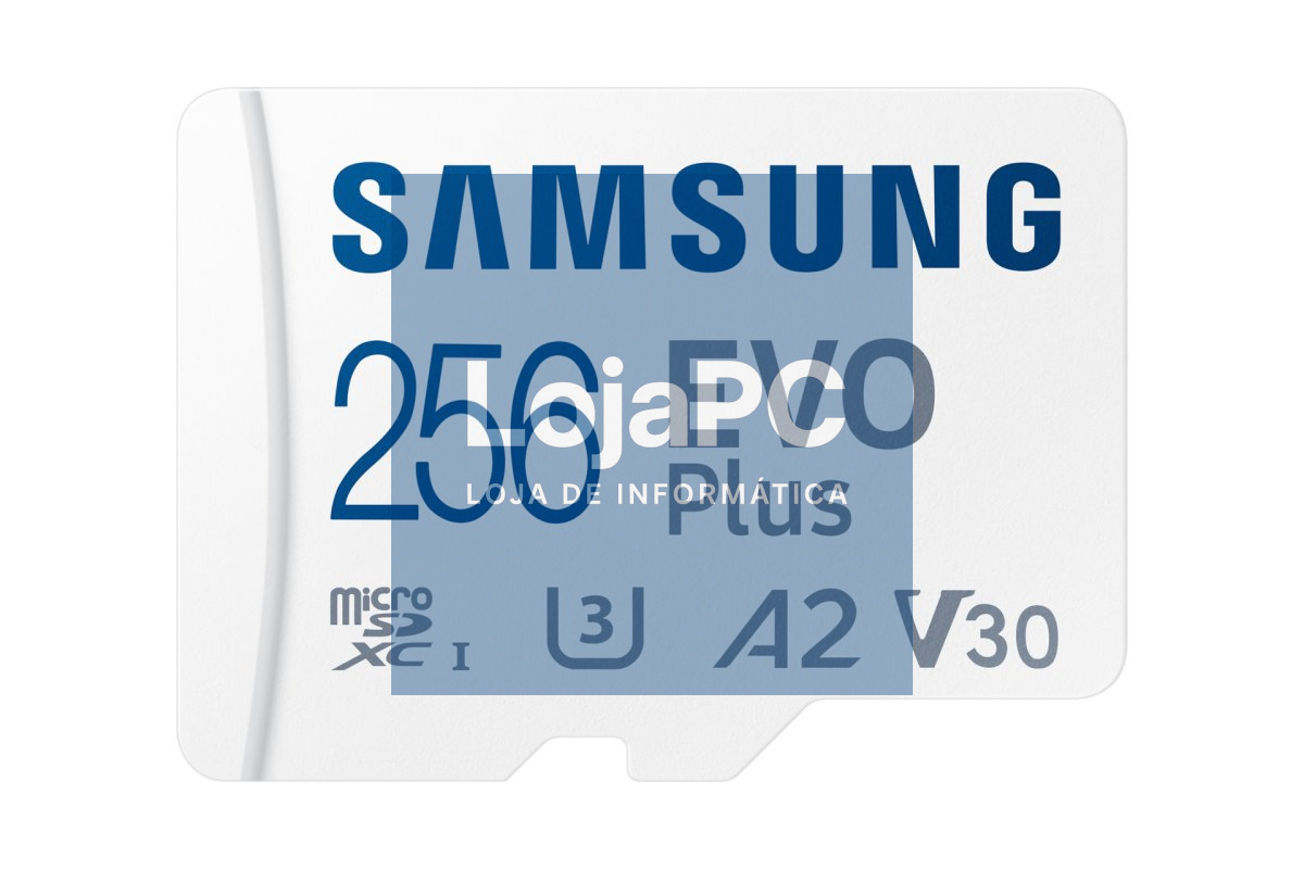 SAMSUNG EVO PLUS microSD 256GB 2024 incl. SD Adapter memory card UHS-I U3 Full HD and 4K UHD 160 MB/s read