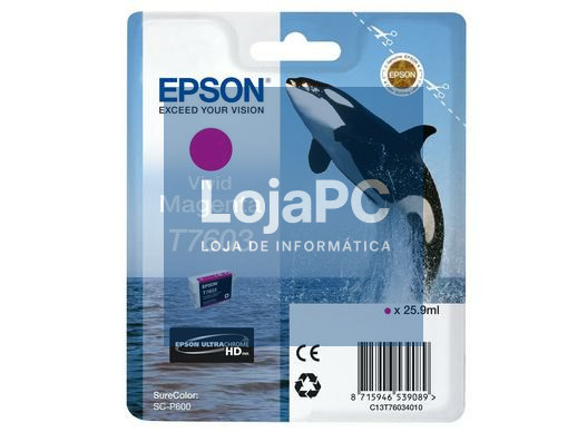 EPSON 5LB T7603 ink cartridge vivid magenta high capacity 25 9ml 1356 pages 1-pack