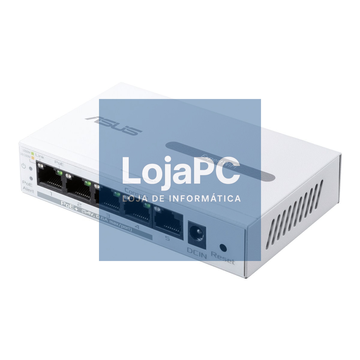 ASUS EBP15 5-Port GbE smart managed PoE+ switch 4 PoE+ ports 60W Supports PoE priority setting