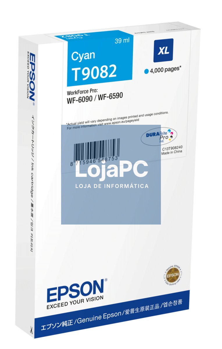 EPSON WF-6xxx Ink Cartridge Cyan XL