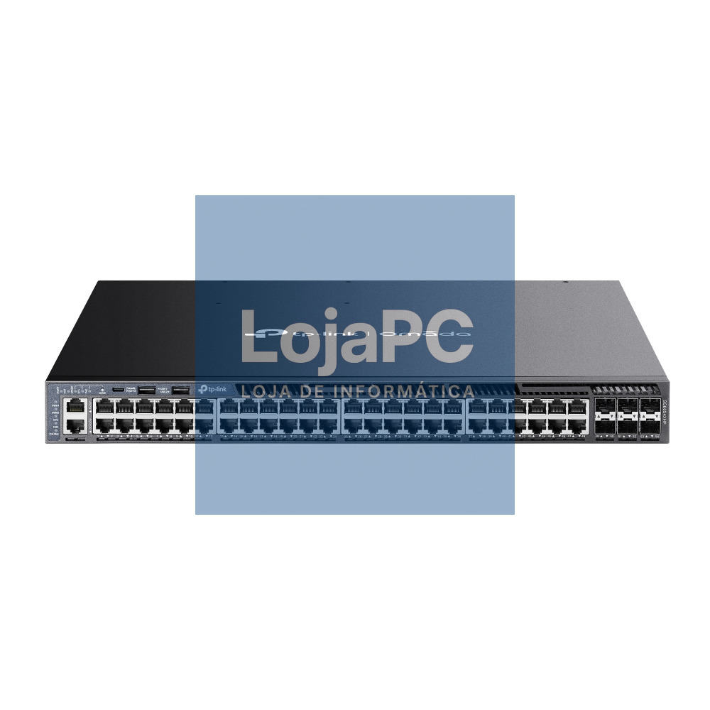 TP-LINK Omada 48-Port Gigabit Stackable L3 Managed PoE+ Switch with 6 10GE SFP+ Slots