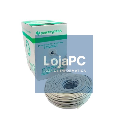 BOBINA DE CABLE PEPEGREEN CAT6 UTP 305M 24AWG/LSZH/GRIS/CAT 6/UTP/FLEXIBLE/305M/RED CAB-06305-BLF