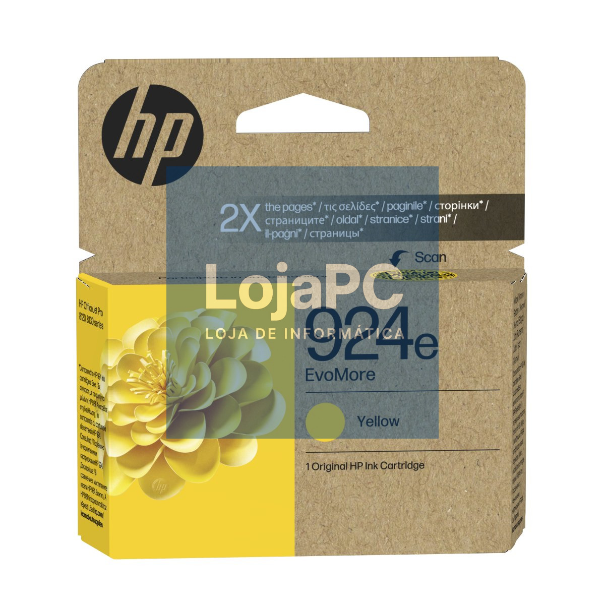 HP 924e EvoMore Yellow Original Ink Cartridge