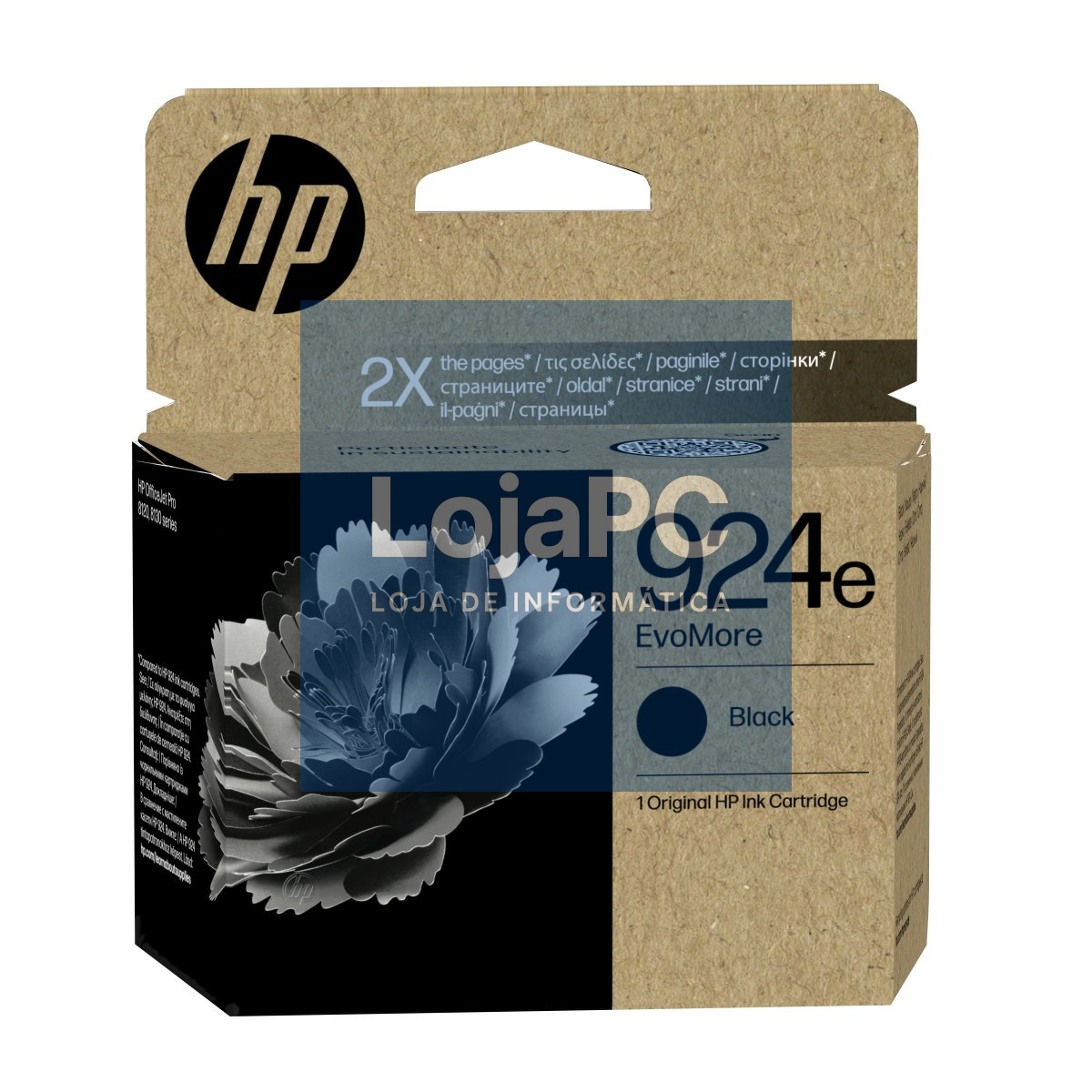 HP 924e EvoMore Black Original Ink Cartridge