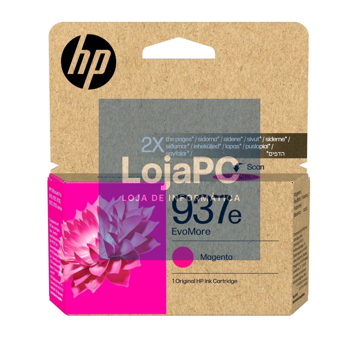HP 937e EvoMore Magenta Original Ink Cartridge