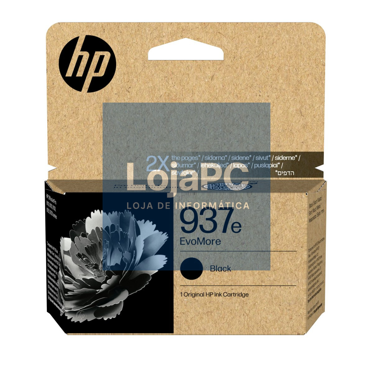 HP 937e EvoMore Black Original Ink Cartridge