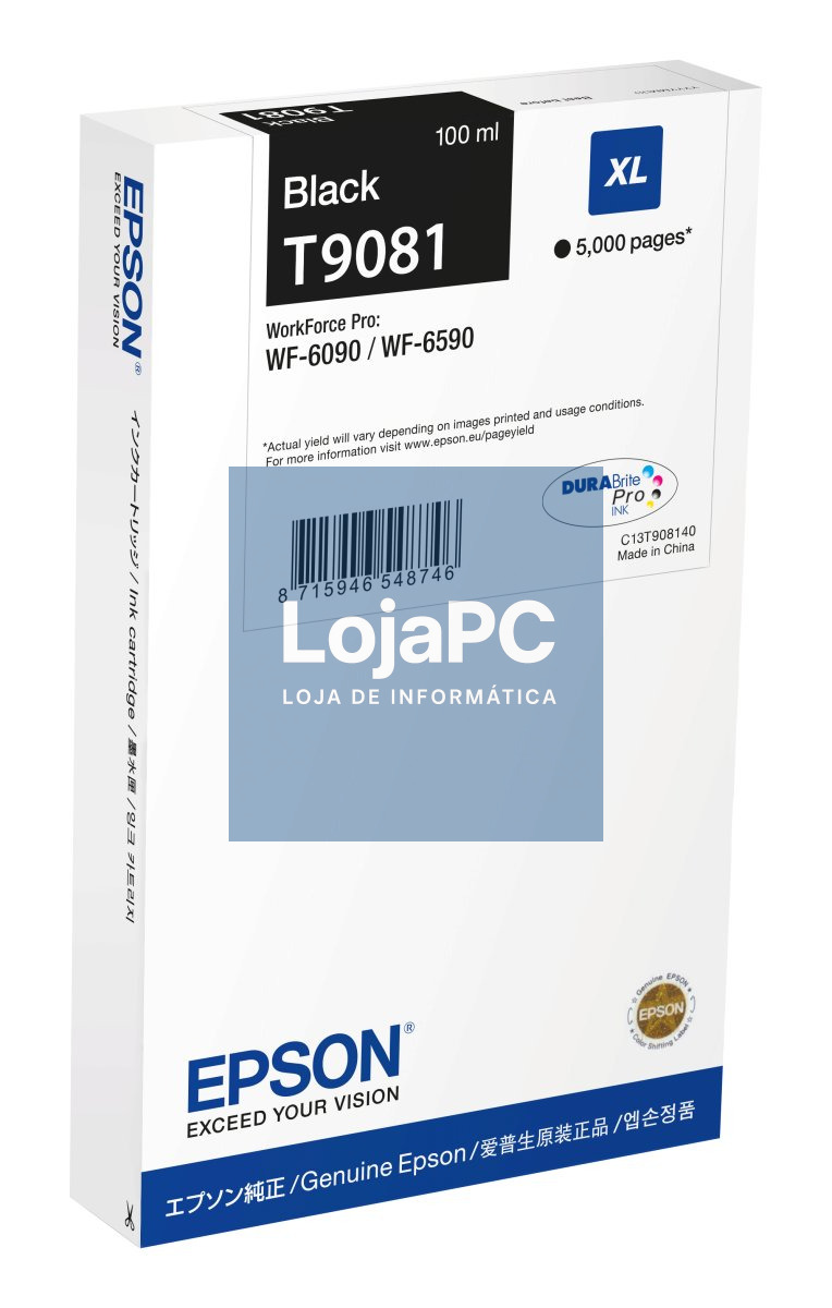 EPSON WF-6xxx Ink Cartridge Black XL