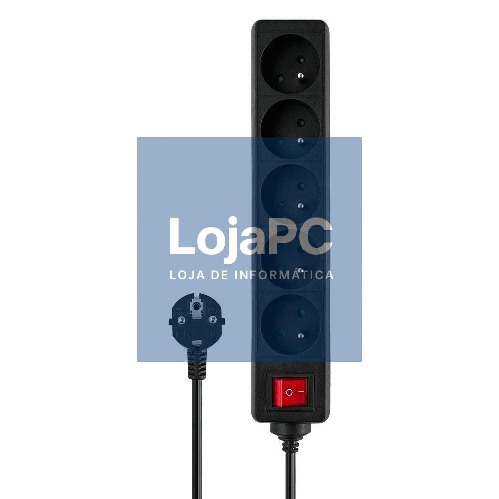 5-OUTLET POWER STRIP 5M BLACK SAVIO LZ-03