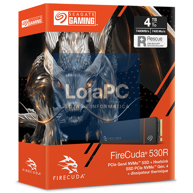 SEAGATE FireCuda 530R 2TB SSD Heatsink PCIe Gen4x4 NVMe M.2