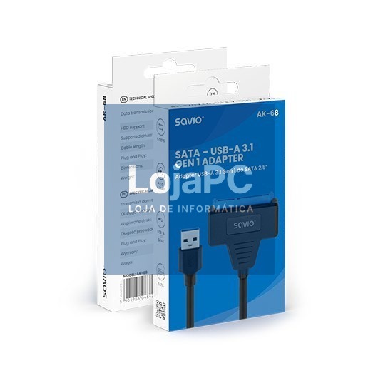 SATA - USB(A) 3.1 ADAPTER SAVIO AK-69