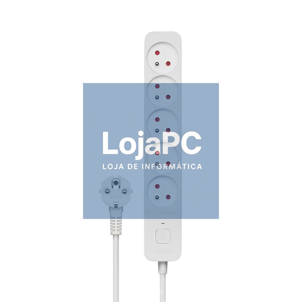 3M WHITE 5-OUTLET POWER STRIP SAVIO LZ-09