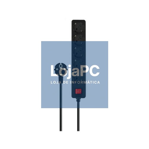 SAVIO LZ-15 BLACK 5-OUTLET POWER STRIP