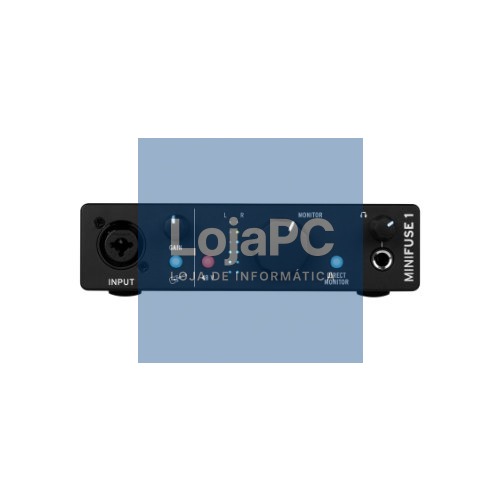 INTERFAZ DE AUDIO MINIFUSE 1 BLACK USB-C/COMBO XLR/PHANTOM 48V/110DB DR/WIN-MAC 800101