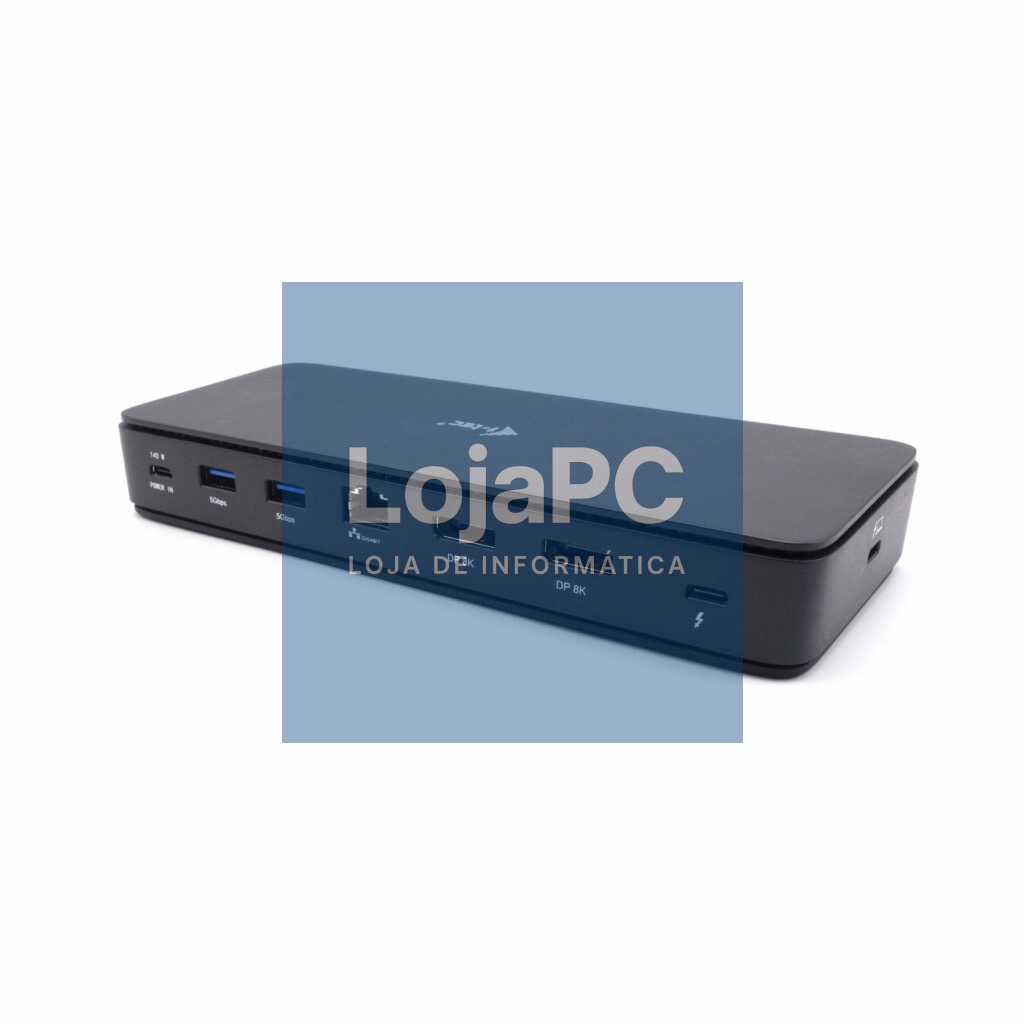 I-TEC Thunderbolt 4 2x Display Dock Generation 3 7x USB + thereof 1x TB4 2.5GLAN PD 92W 1m TB4 Cable SD/TF cardreader 3.5 mm Audio