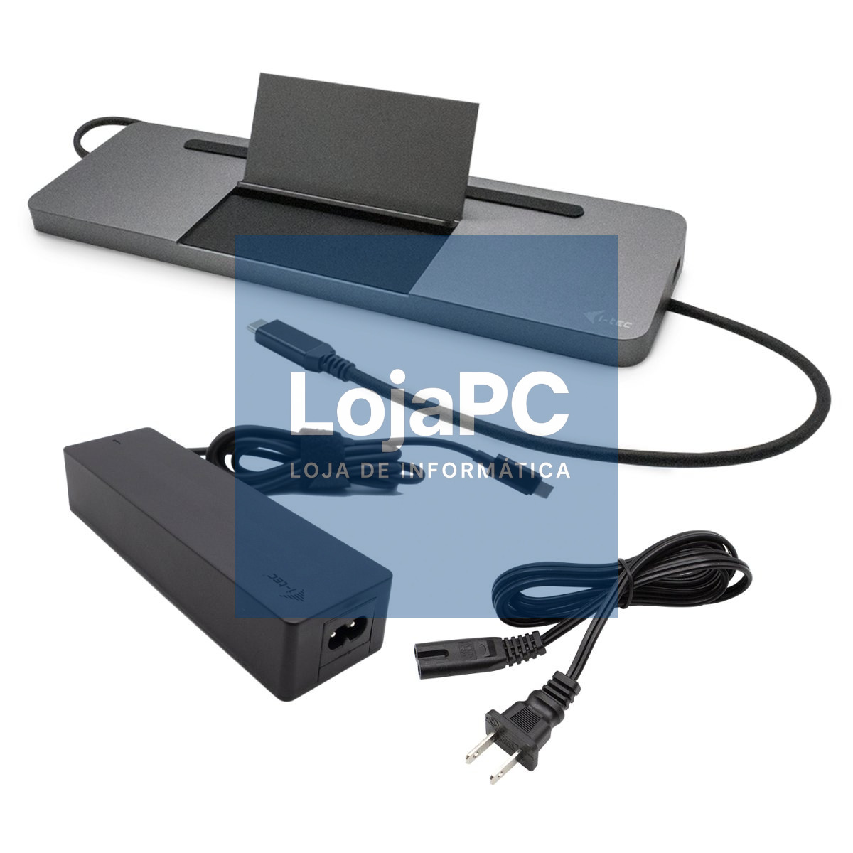 I-TEC USB-C Metal 4K 3xDisplay DS 1xHDMI1xVGA1xDP 1xSD+1xmicroSD CR 1xGLAN 1x3.5mmAudio 2xUSB 3.0 2xUSB 2.0 1xUSB-C PD+ Charger 100W