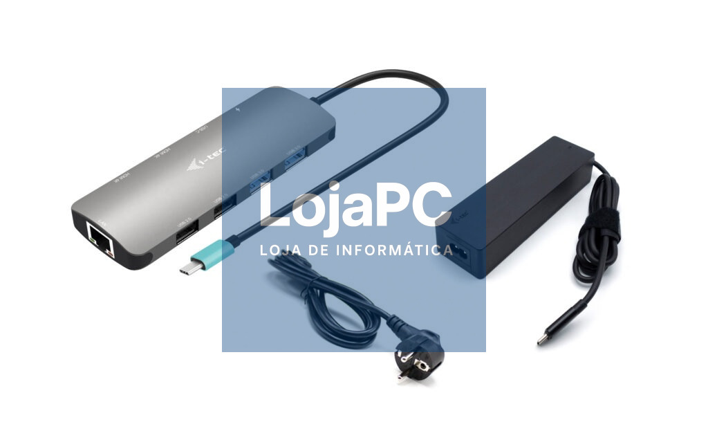 I-TEC USB-C Metal Nano Dock 2x HDMI 1x GLAN 2x USB 3.2 2x USB 2.0 1x USB-C 3.2 Gen.1 Data 1x USB-C 100W PD + Charger 100W
