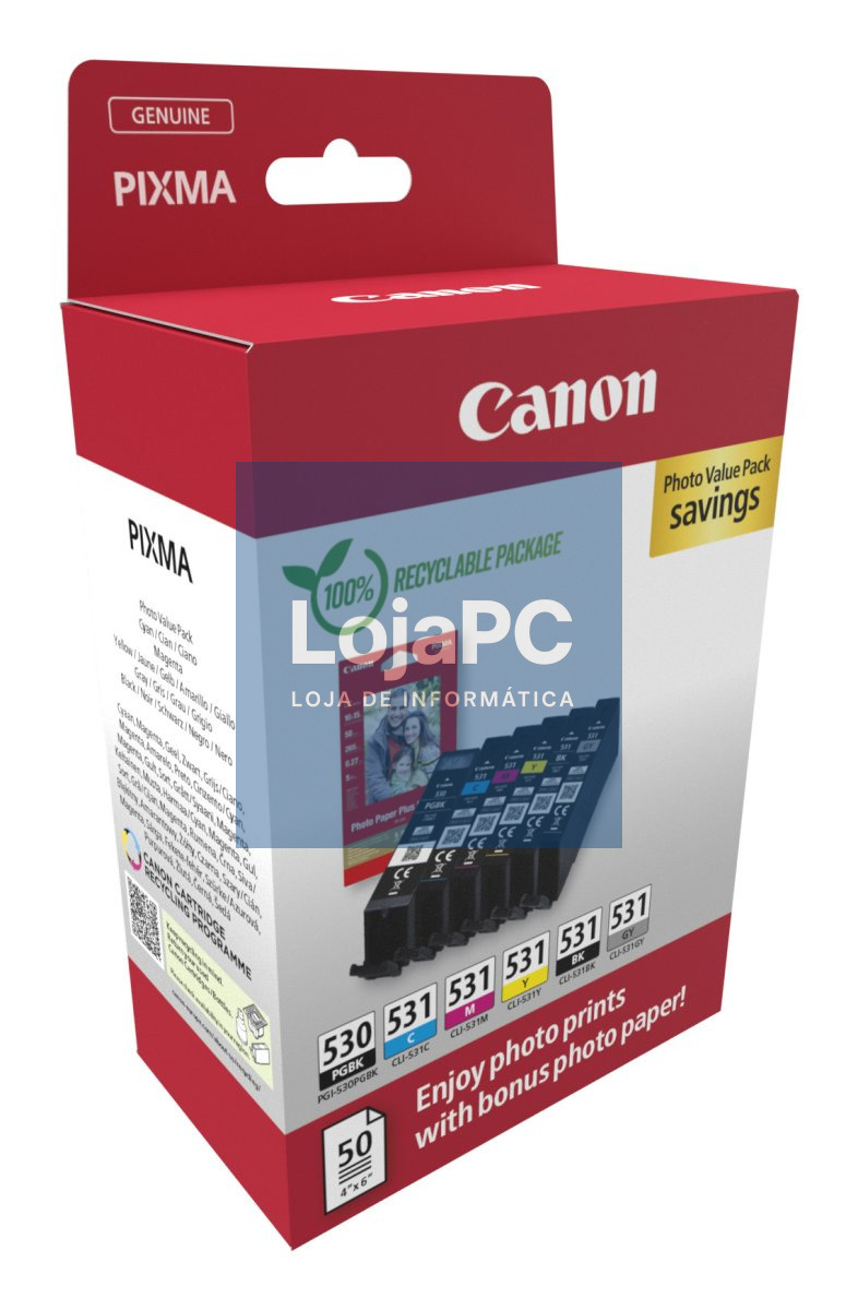 CANON PGI-530/CLI-531 PGBK/C/M/Y/BK/GY Photo Value