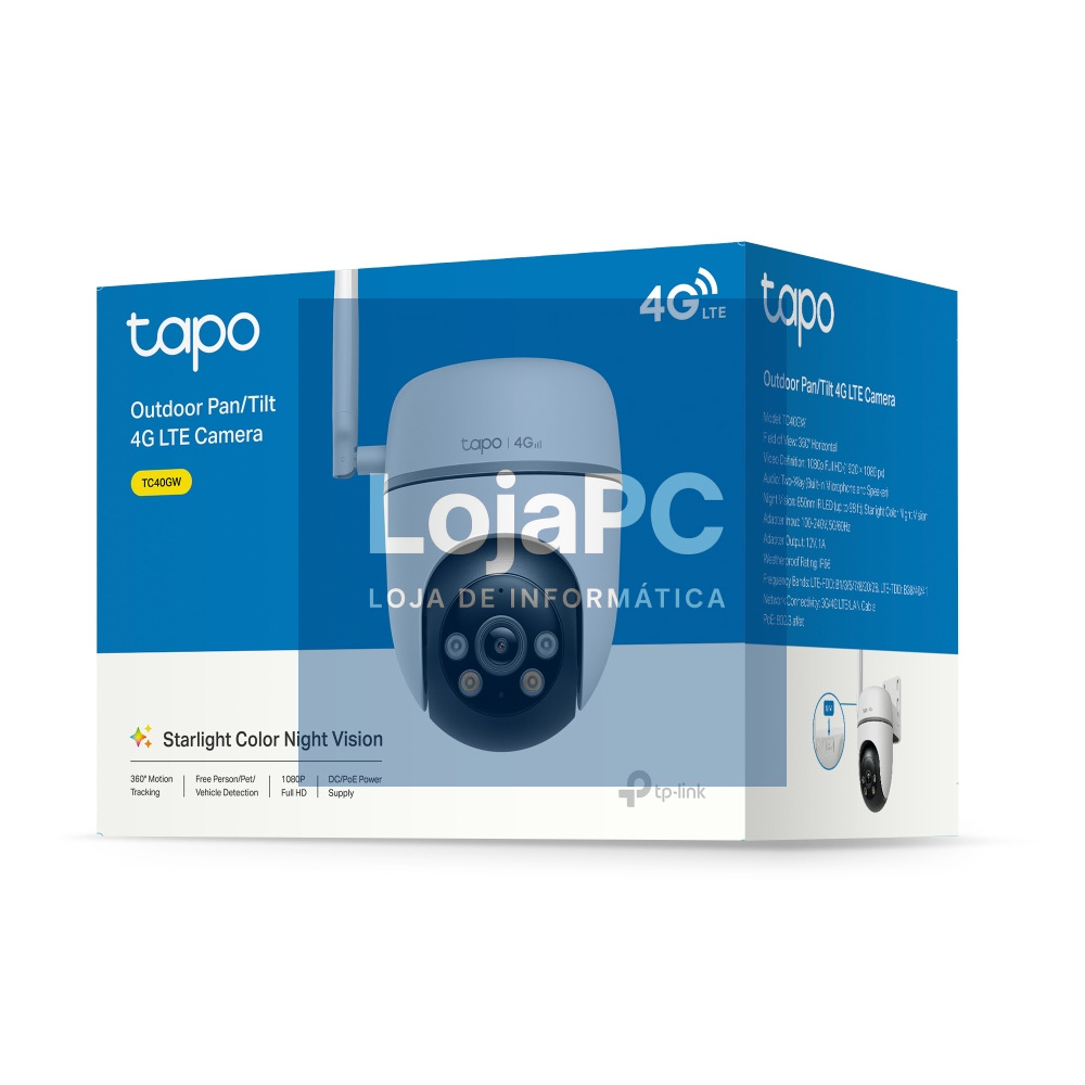 TP-LINK TC40GW Outdoor Pan/Tilt 4G LTE Camera 1920x1080
