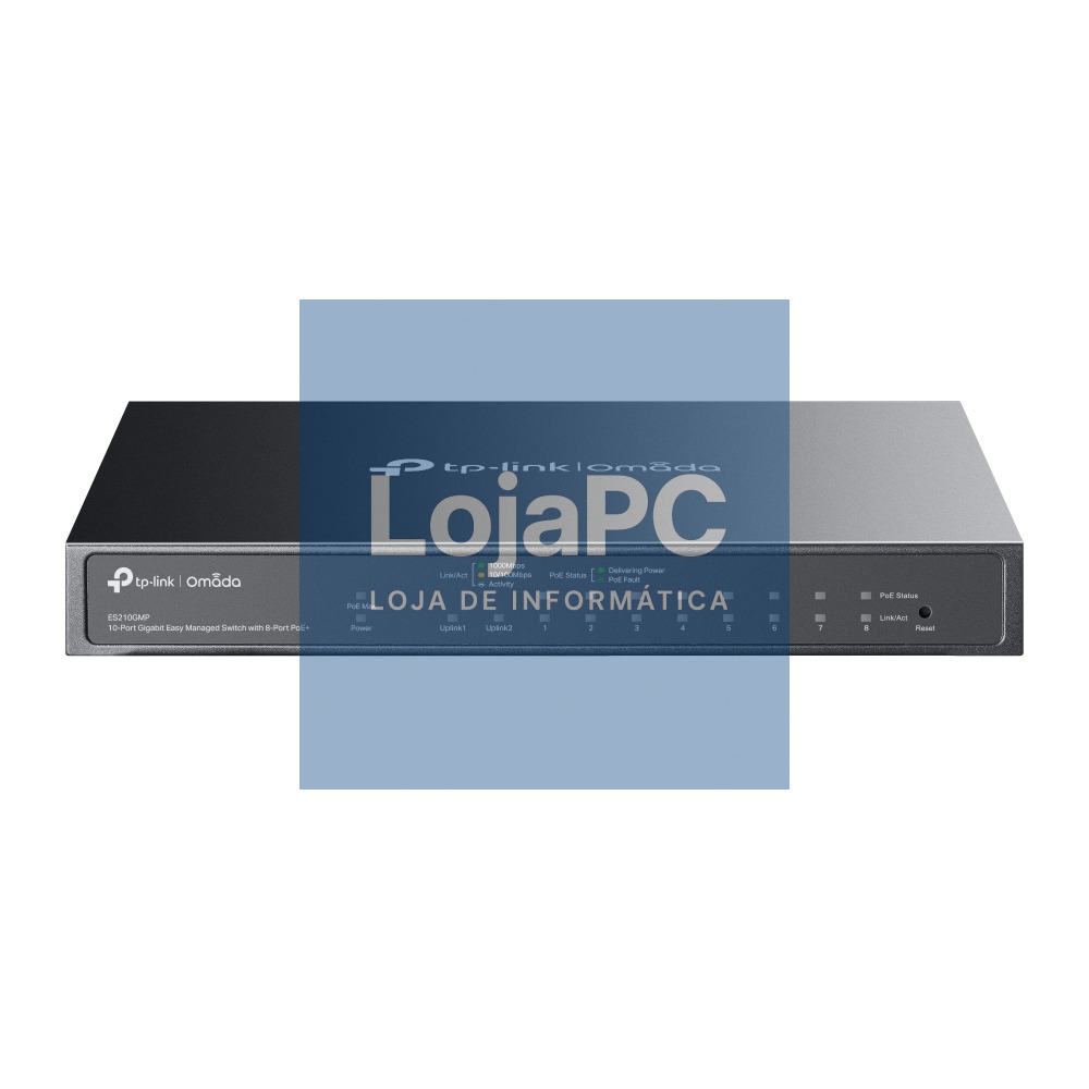 TP-LINK Omada 10-Port Gigabit Easy Managed Switch with 8-Port PoE+