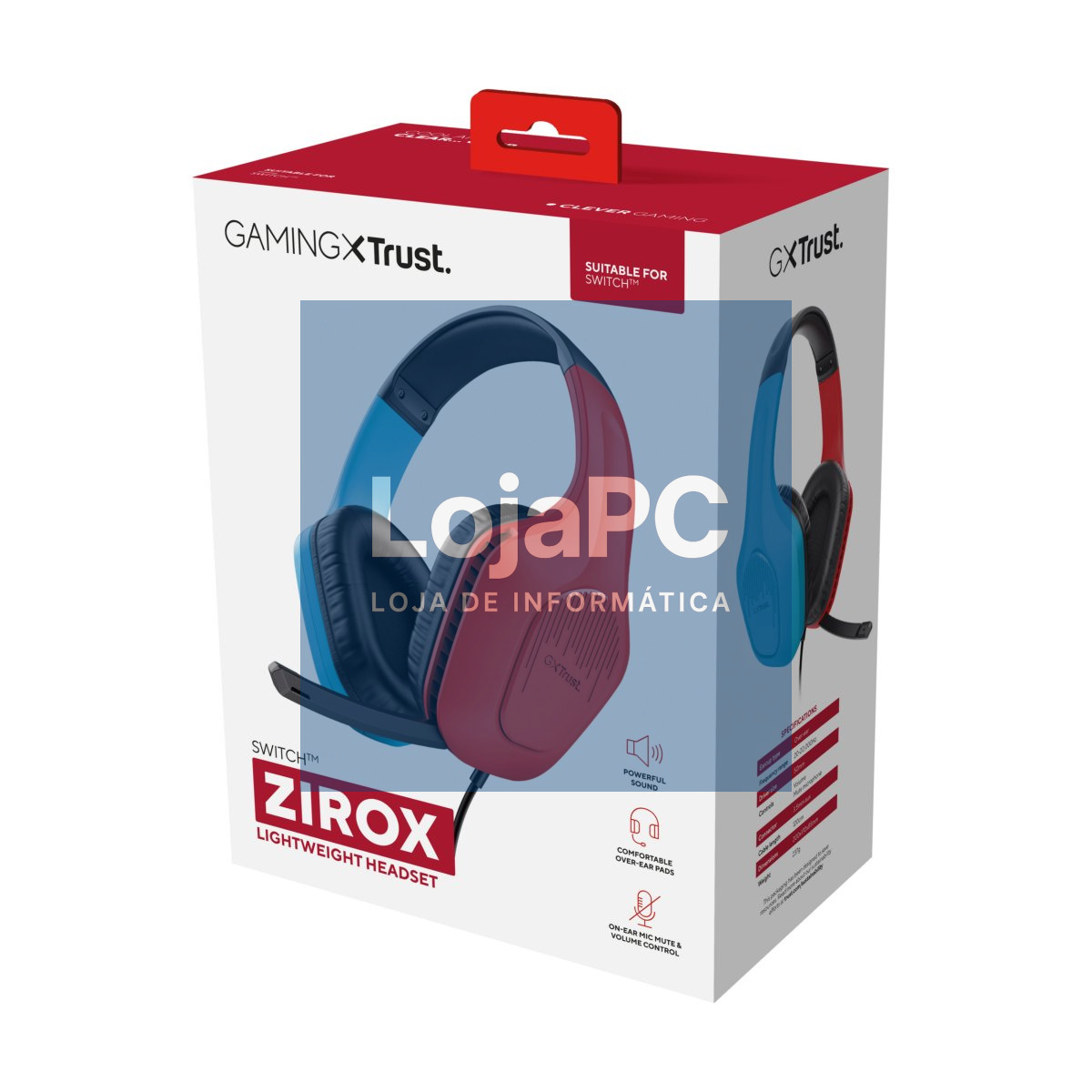 TRUST GXT 416S Zirox Lightweight gaming headset suitable for Switch