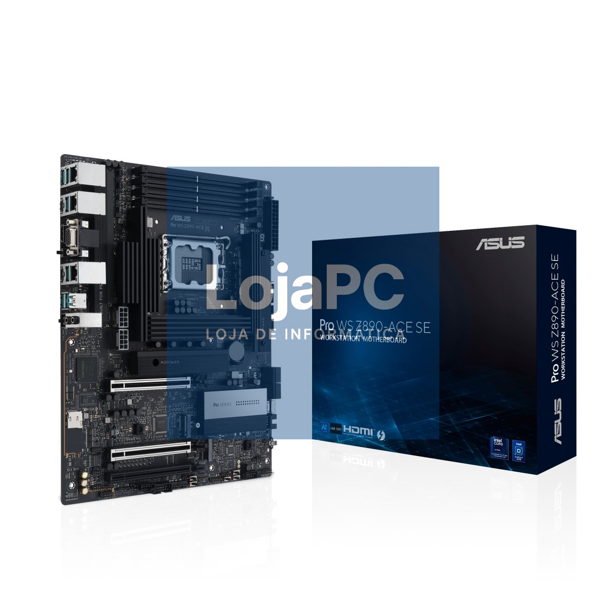 ASUS PRO WS Z890-ACE SE LGA1851 ATX MB DDR5 Thunderbolt 4 Type-C ports 4xM.2