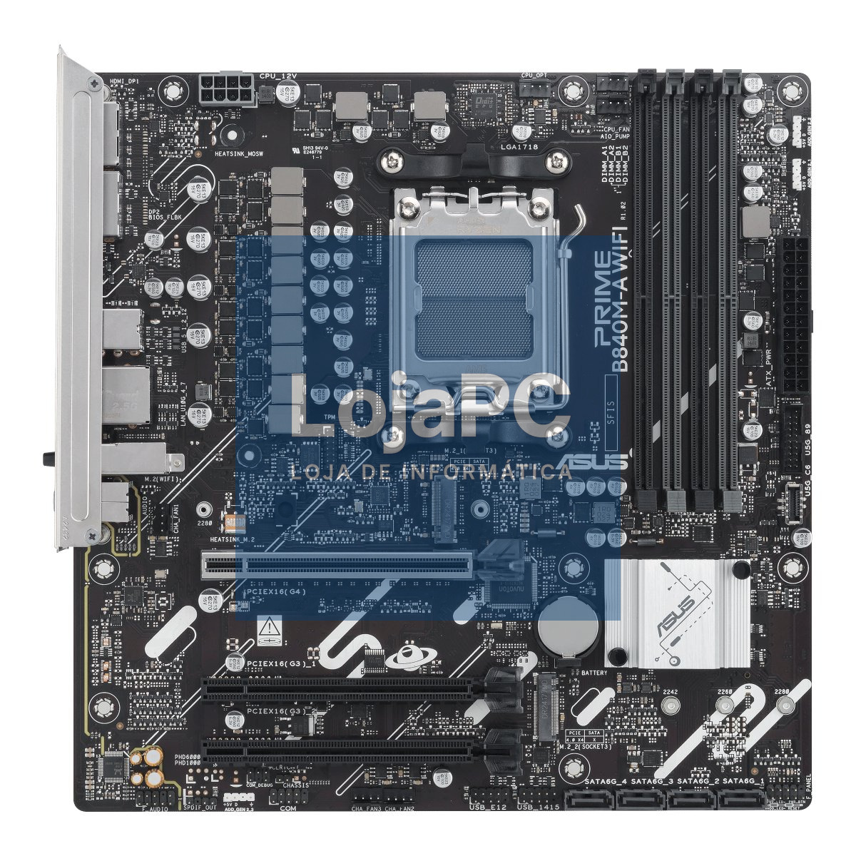 ASUS PRIME B840M-A WIFI AM5 DDR5 micro ATX MB 1xHDMI 2xDP 3xM.2 4xSATA