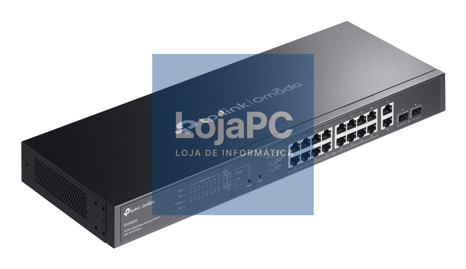 TP-LINK Omada 20-Port Gigabit Easy Managed Switch with 16-Port PoE+ 16x Gigabit PoE+ Ports 2x Gigabit Non-PoE Ports