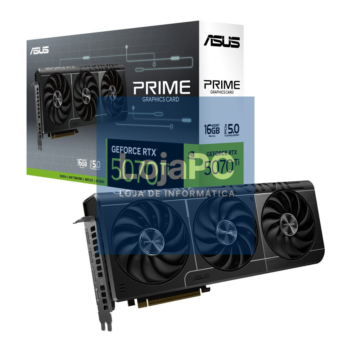 ASUS Prime GeForce RTX 5070 Ti 16GB GDDR7 Graphics Card PCIe 5.0 HDMI DP 2.1
