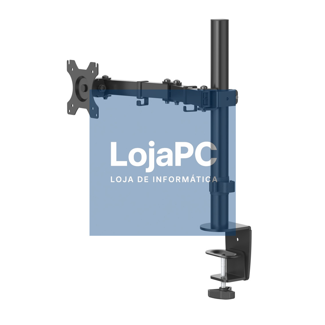 HAMA SINGLE MONITOR STAND, HEIGHT ADJUSTABLE, AND ROTATABLE, 33 - 81 CM (13INCH - 32INCH  - 118490