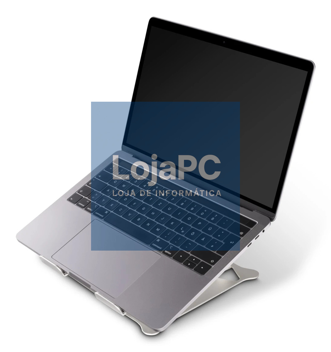 HAMA ALUMINUM LAPTOP STAND, TILTING, UP TO 40 CM (15.6INCH , SILVER