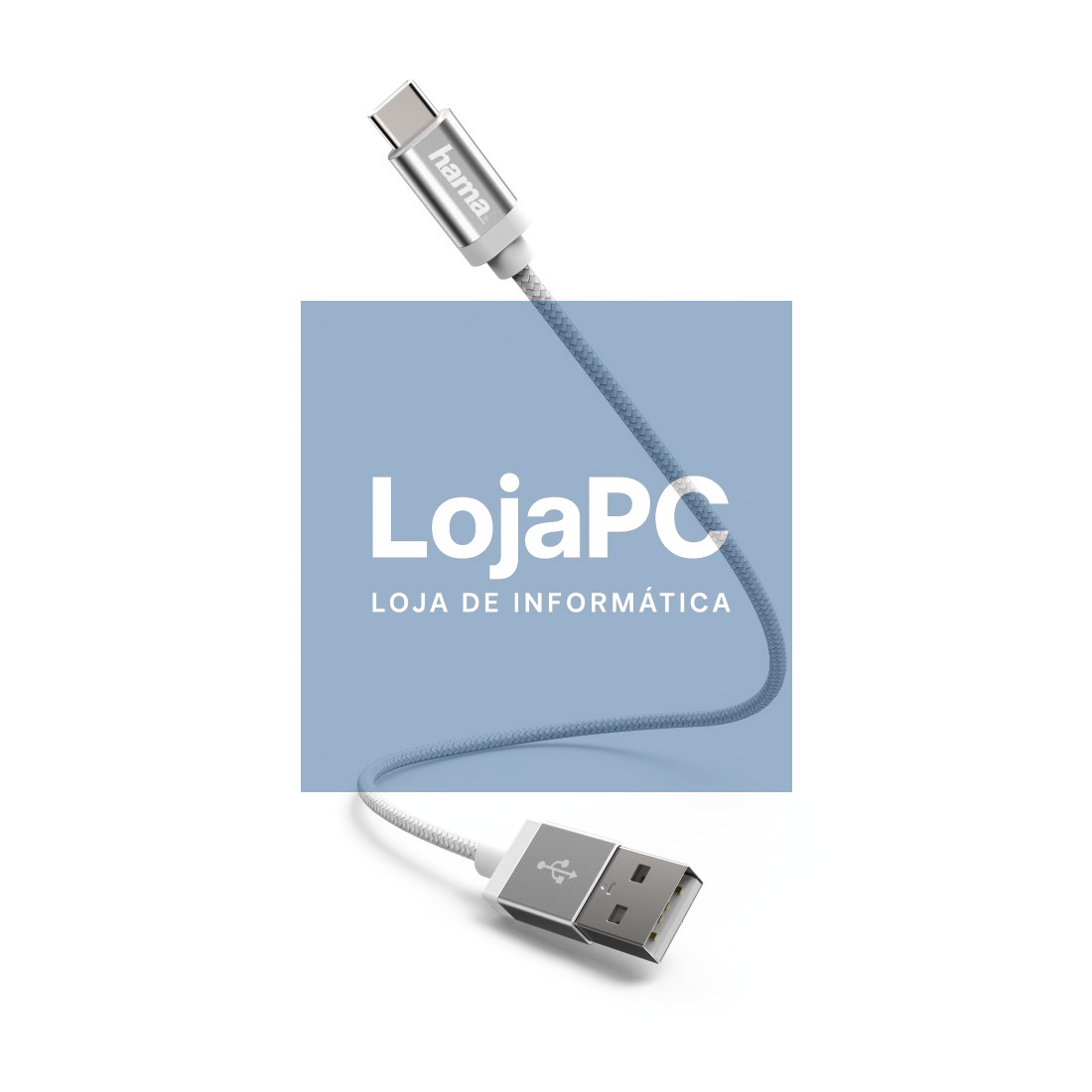 HAMA USB-C CHARGING/DATA CABLE 0.2 M, WHITE