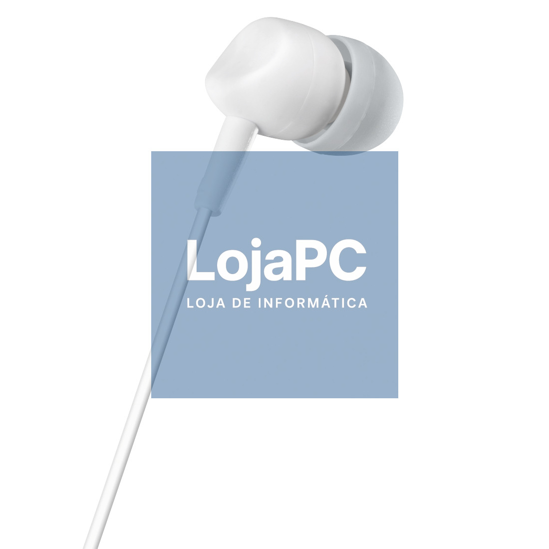 HAMA KOOKY EARPHONES WITH MICROPHONE, WHITE
