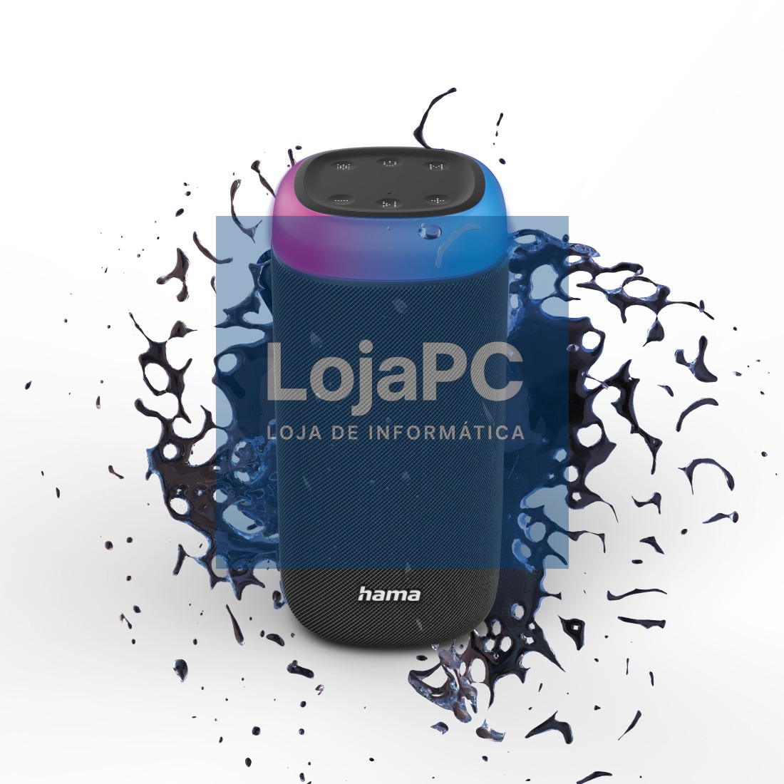 HAMA SHINE 2.0 BLUETOOTH SPEAKER, WATERPROOF IPX4, LED, 30W