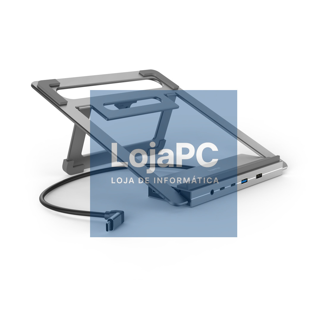 HAMA CONNECT2OFFICE STAND DOCKING STATION, USB-C NOTEBOOK HOLDER, 12 PORTS