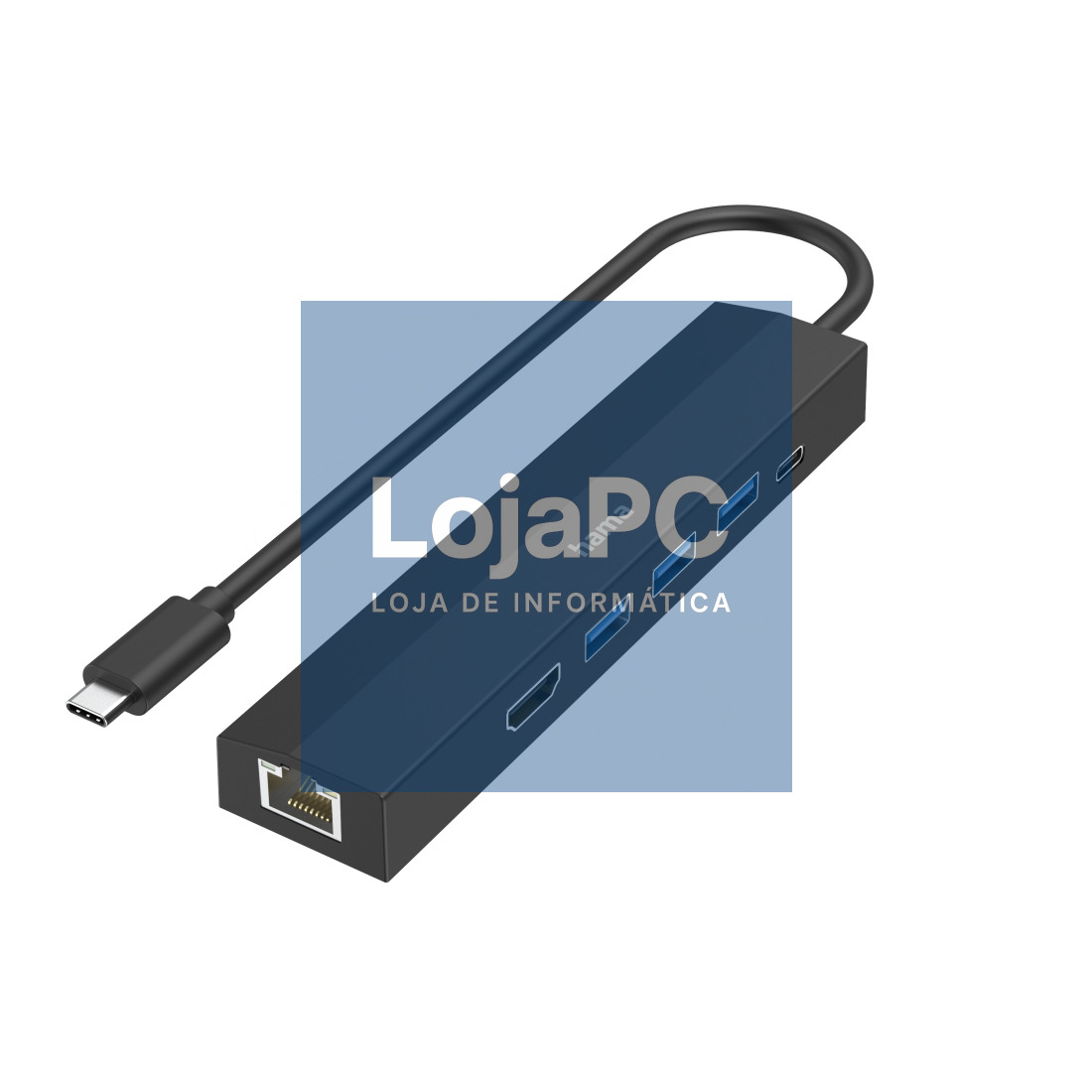 HAMA USB-C MULTIPORT HUB, 6 PORTS, 3 X USB-A, USB-C, HDMI, LAN/ETHERNET
