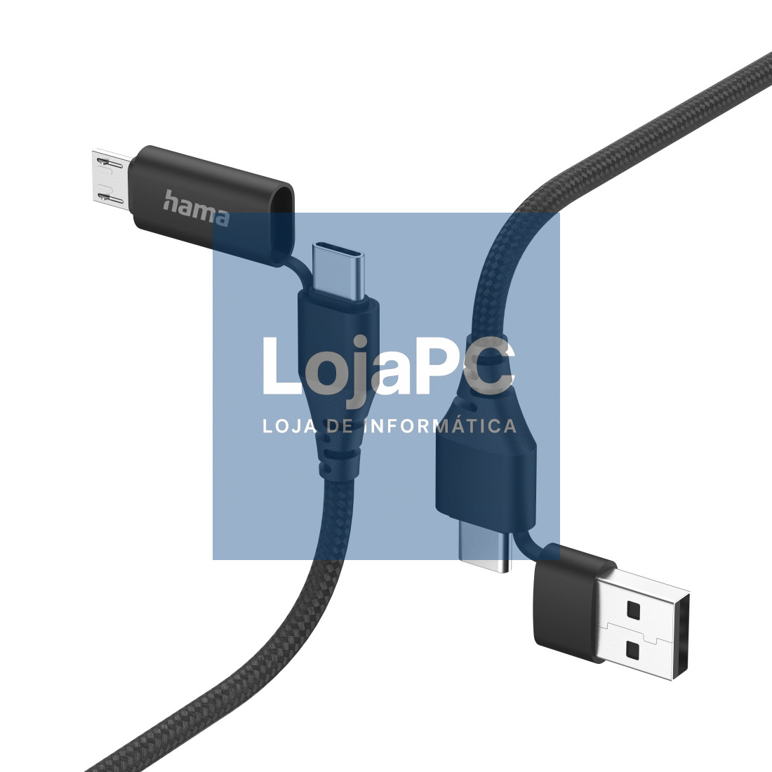 HAMA 4IN1 MULTI-CHARGING CABLE USB-C AND USB-A - USB-C AND MICRO-USB 15 M