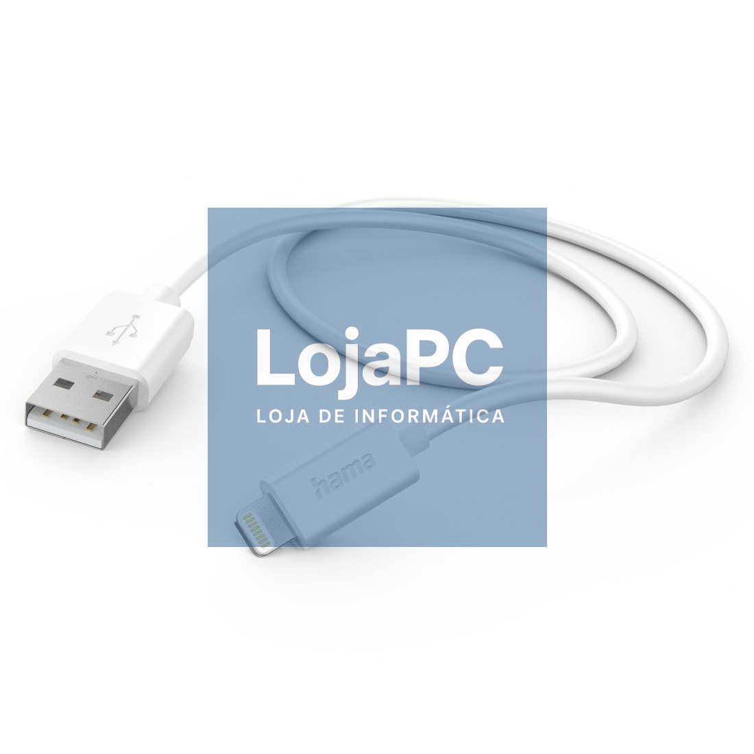HAMA LIGHTNING DATA CABLE, 1.0 M, WHITE - 00201579