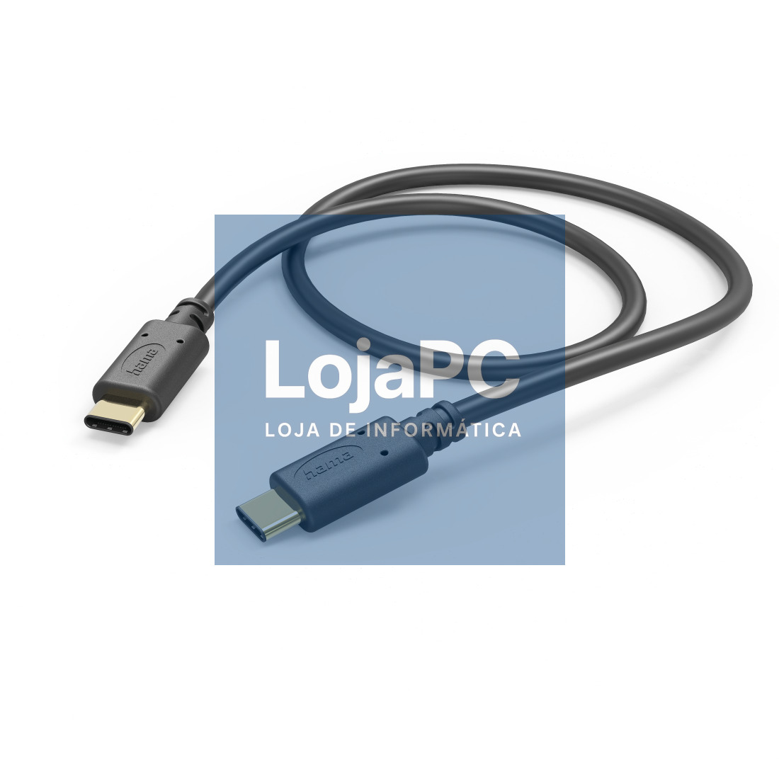 HAMA 3A USB TYPE-C TO USB TYPE-C CABLE, 1.0 M, BLACK - 201589