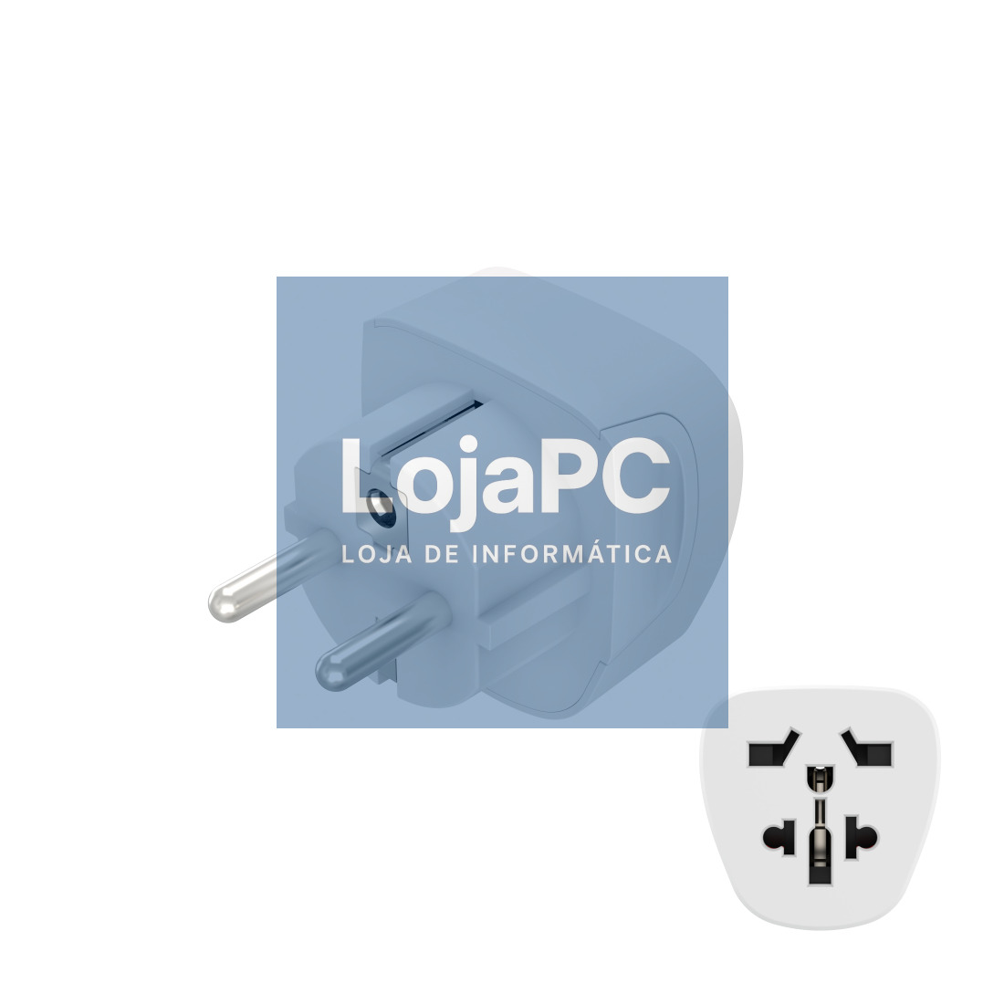 HAMA SHUCK POWER ADAPTER UK/US/CHINA/ITALY/SWITZERLAND TO EURO, WHITE - 223456