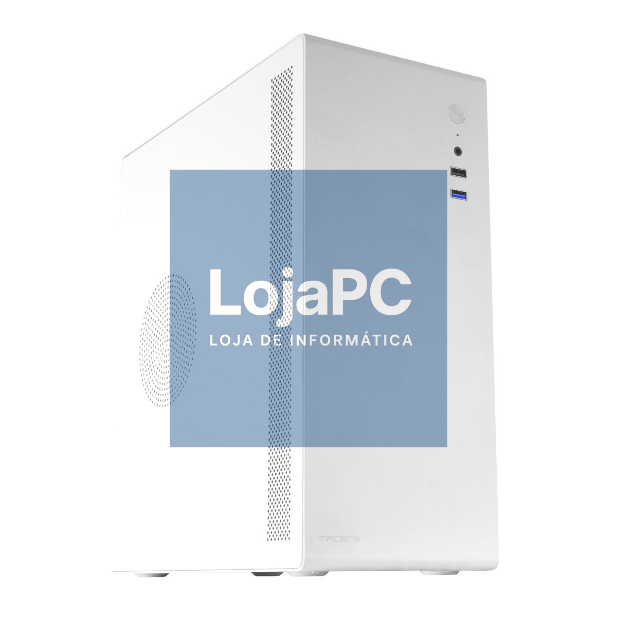 CAIXA TACENS NOVAX, MICROATX , FULL METAL DESIGN, 1X 8MM FAN, WHITE