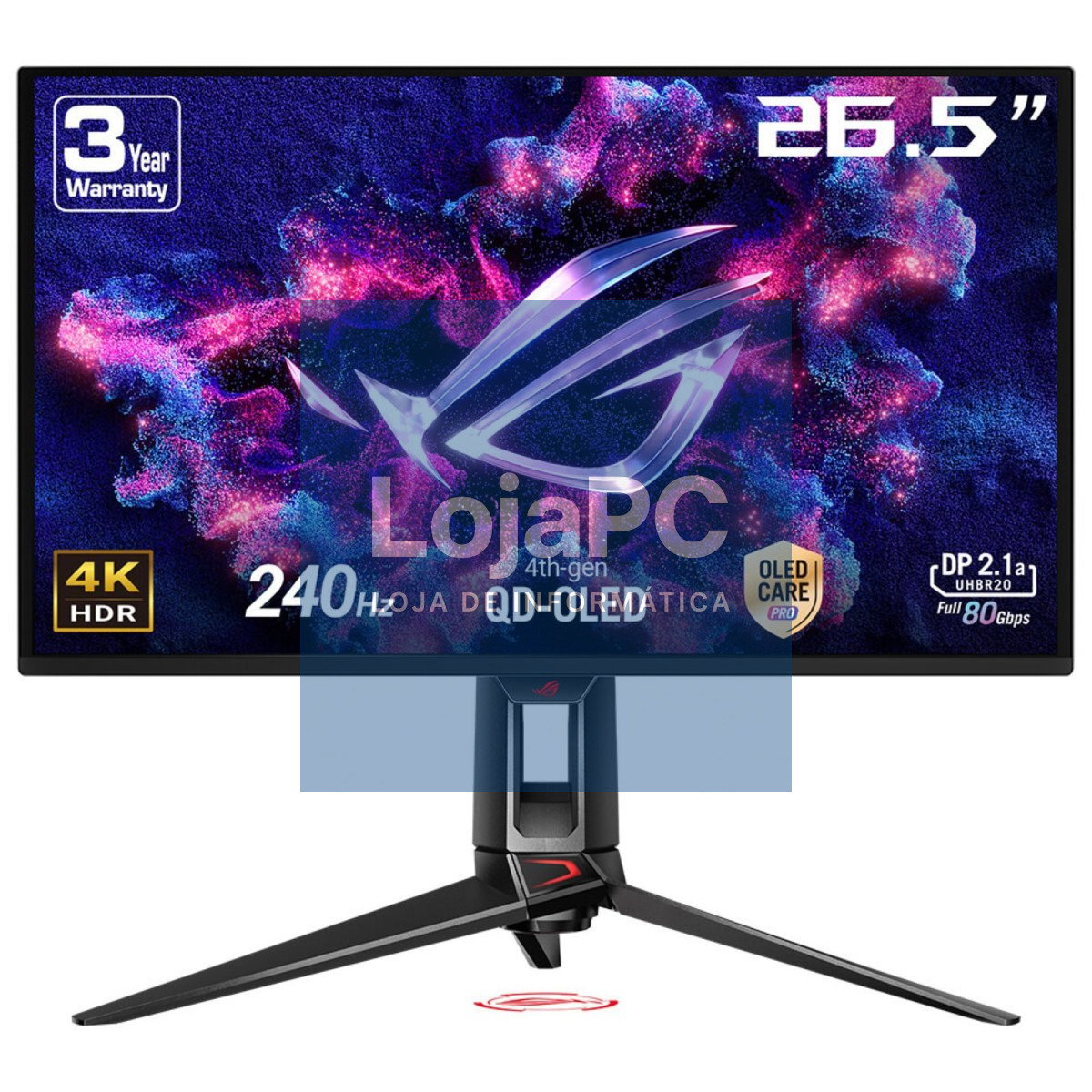 ASUS PG27UCDM 27INCH 4K QD-OLED 240HZ 0.03MS(GTG) HDMI DP BLACK