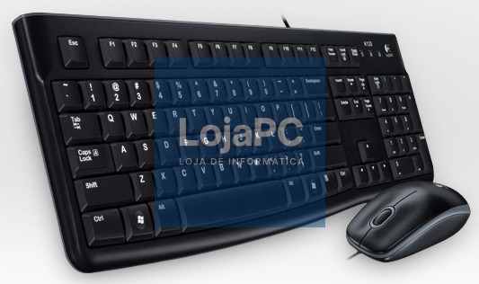 LOGITECH KEYBOARD+MOUSE MK120 BLACK