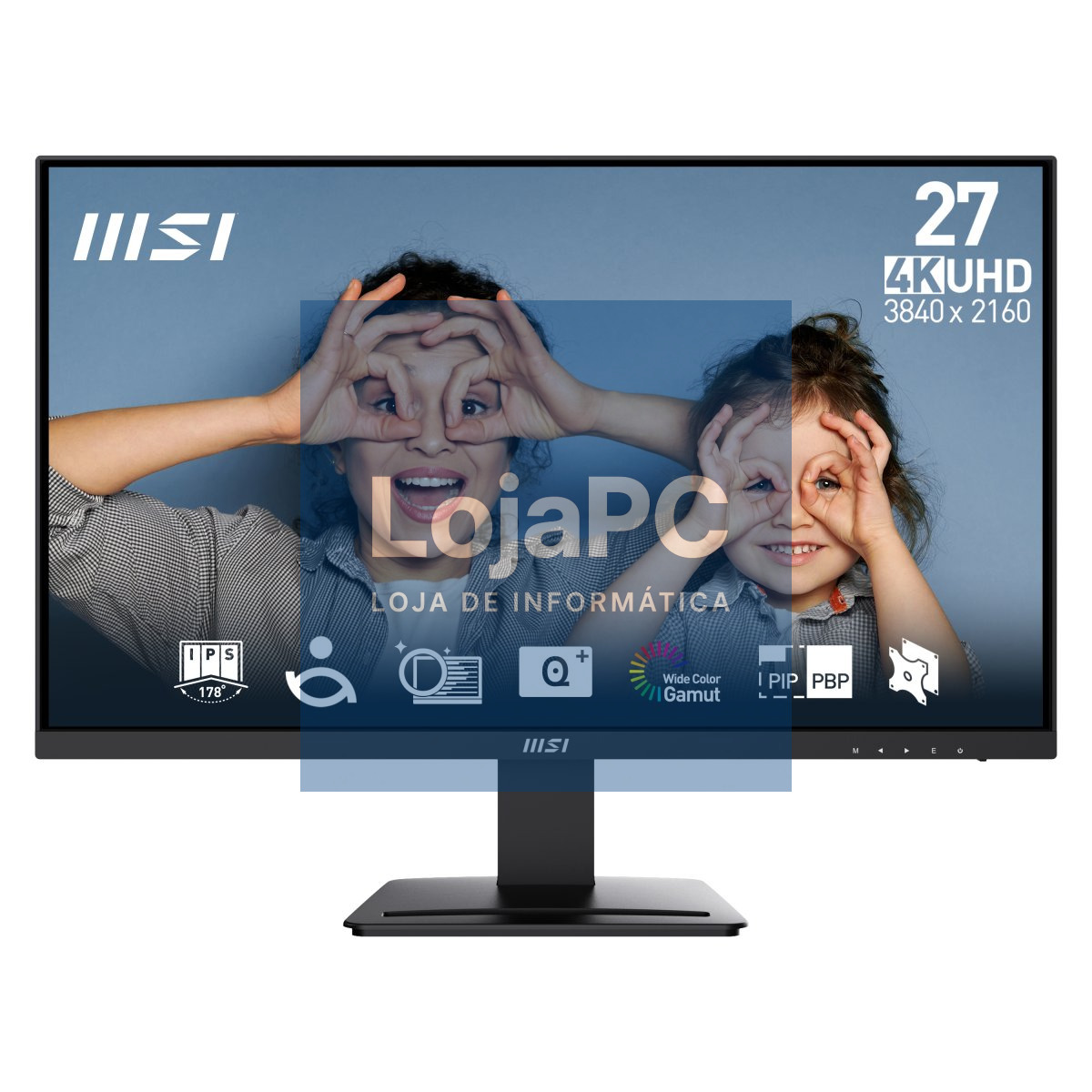 MSI PRO MP273U IPS 27INCH  UHD 60HZ 4MS (GTG) HDR READY, 2XHDMI, DP, BLACK 3Y
