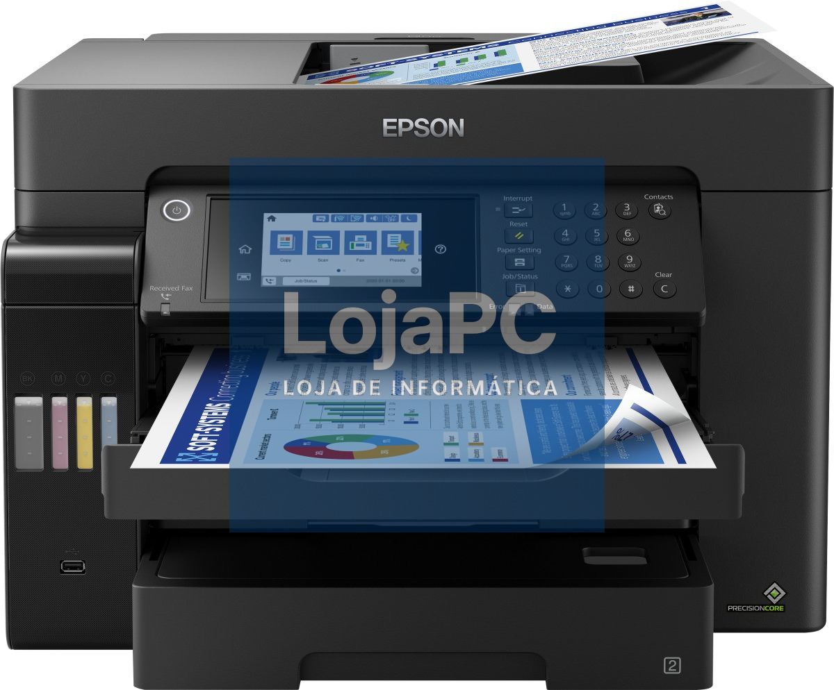 EPSON ECOTANK ET-16655 INKJET COLOR 25 PPM  A3+ MULTIFUNCTIONAL BLACK PRINTER
