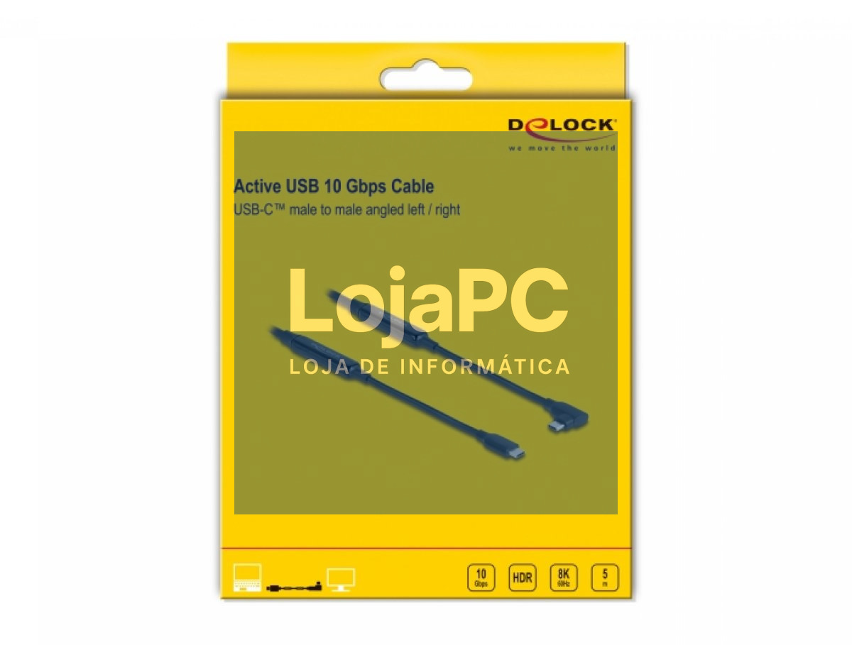 Cabo de extensão Delock Active USB 10 Gbps USB Type-C 3 m Preto — imagem 3