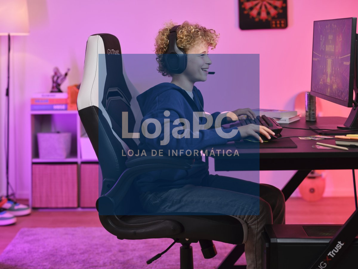 TRUST GXT703W RIYE GAMING CHAIR - WHITE