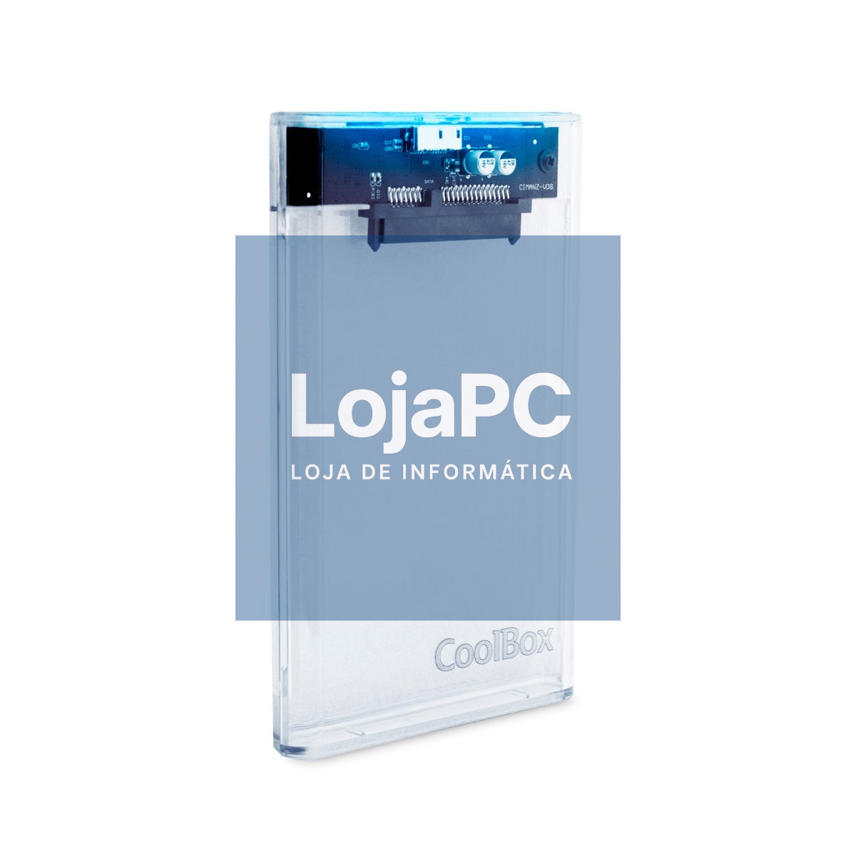 COOLBOX EXTERNAL HARD DRIVE CASE 2.5 SCT-2533 USB 3.0 TRANSPARENT